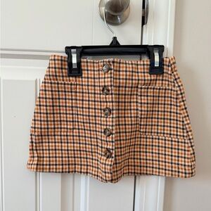 Girls Plaid Skirt